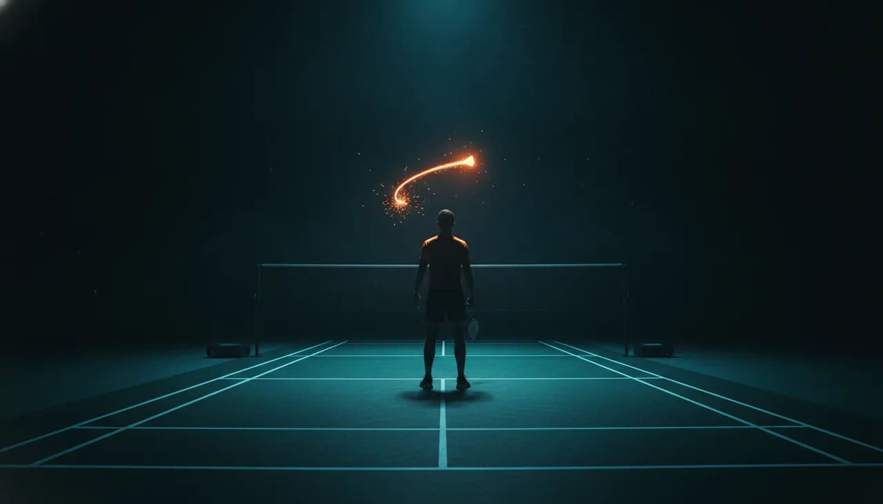 Photographie d'illustration pour l'article : Tactique au badminton en simple : construire tes points comme un compétiteur