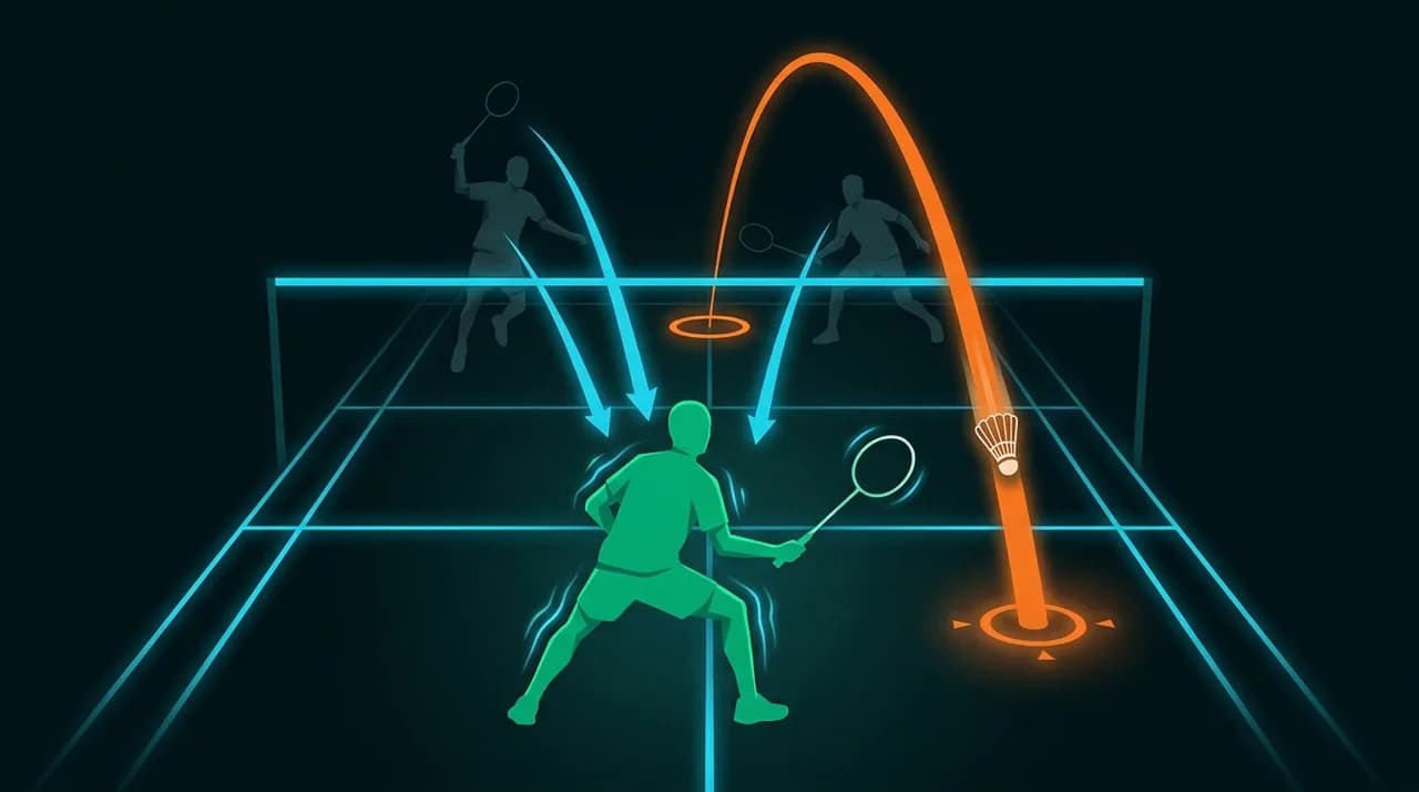 Sortie de pression en 1v2 fond de court